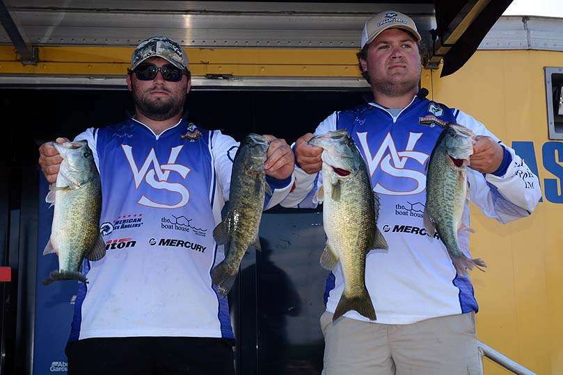 Sears and Dean catch 12 pounds, 15 ounces to land in 15th place. Last year Wallace State won the wild card event held on Lake Barkley in Tennessee. 