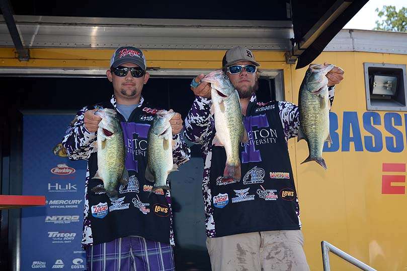 Zach Hurst and Austyn Fowler of Tarleton State University are eighth place with 27-13. 