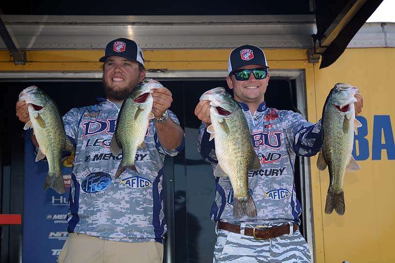 Reed Foster and Zachary Hines of Dallas Baptist University are 12th place with 25-7.