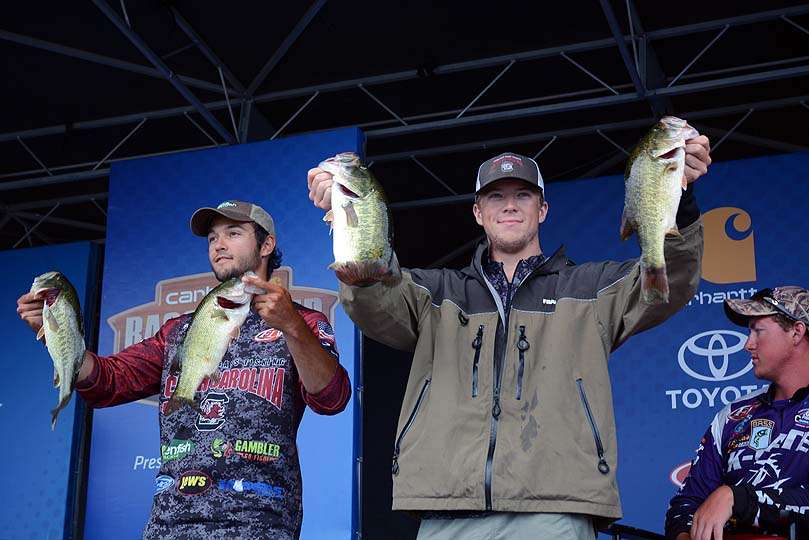 Fishing for the University of South Carolina was Patrick Walters and Brian Sweeney. The team finished the tournament in 14th place. 