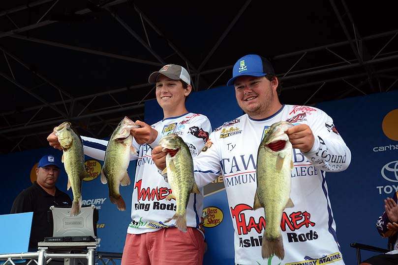 Ty Cox and Jake Houston fished for Itawamba Community College. The team from northern Mississippi finished seventh place with 39-9. 