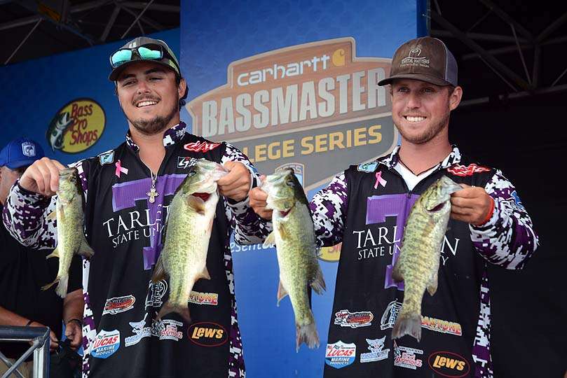 Zach Hurst and Austyn Fowler of Tarleton State finished fifth with 41-1. 