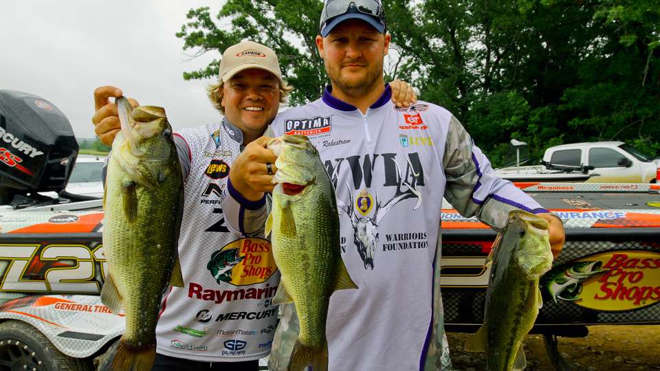 Rakestraw said before today, his personal best largemouth weighed somewhere around four pounds. He had broken that several times over throughout the day. 