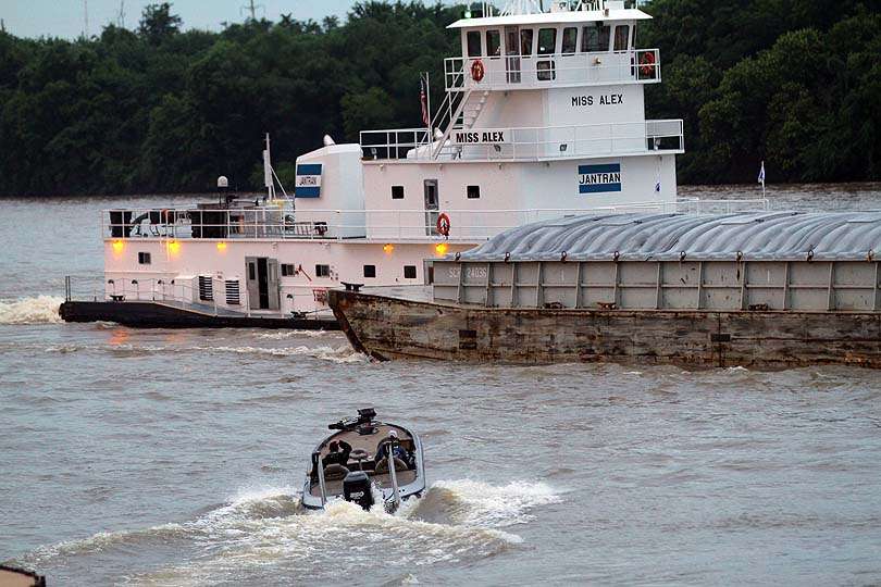 Meanwhile, the Miss Alex is likely headed upriver to Tulsa. The barge terminal there is in the host city for the 2016 GEICO Bassmaster Classic presented by GoPro. 
