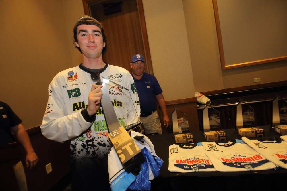 Nathan Cummings traveled from his hometown of Peoria, Ariz., to compete in the Bassmaster High School All-American event. 

In the past 12 months, Cummings has won six tournaments, including the Letâs Talk Fishing High School Championship. He has six other Top 20 finishes, and was ranked third in the state for the 2014/2015 season.