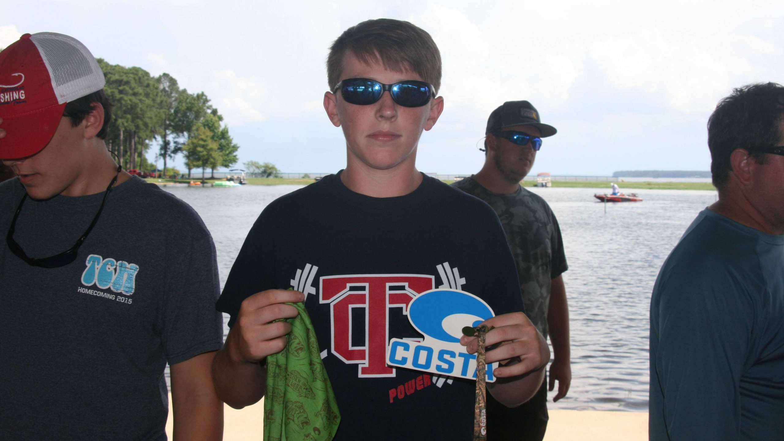 Lane Lutchworth of Teurlings Catholic High School in Lafayette, Louisiana shows off some cool Costa gear he picked up during registration.