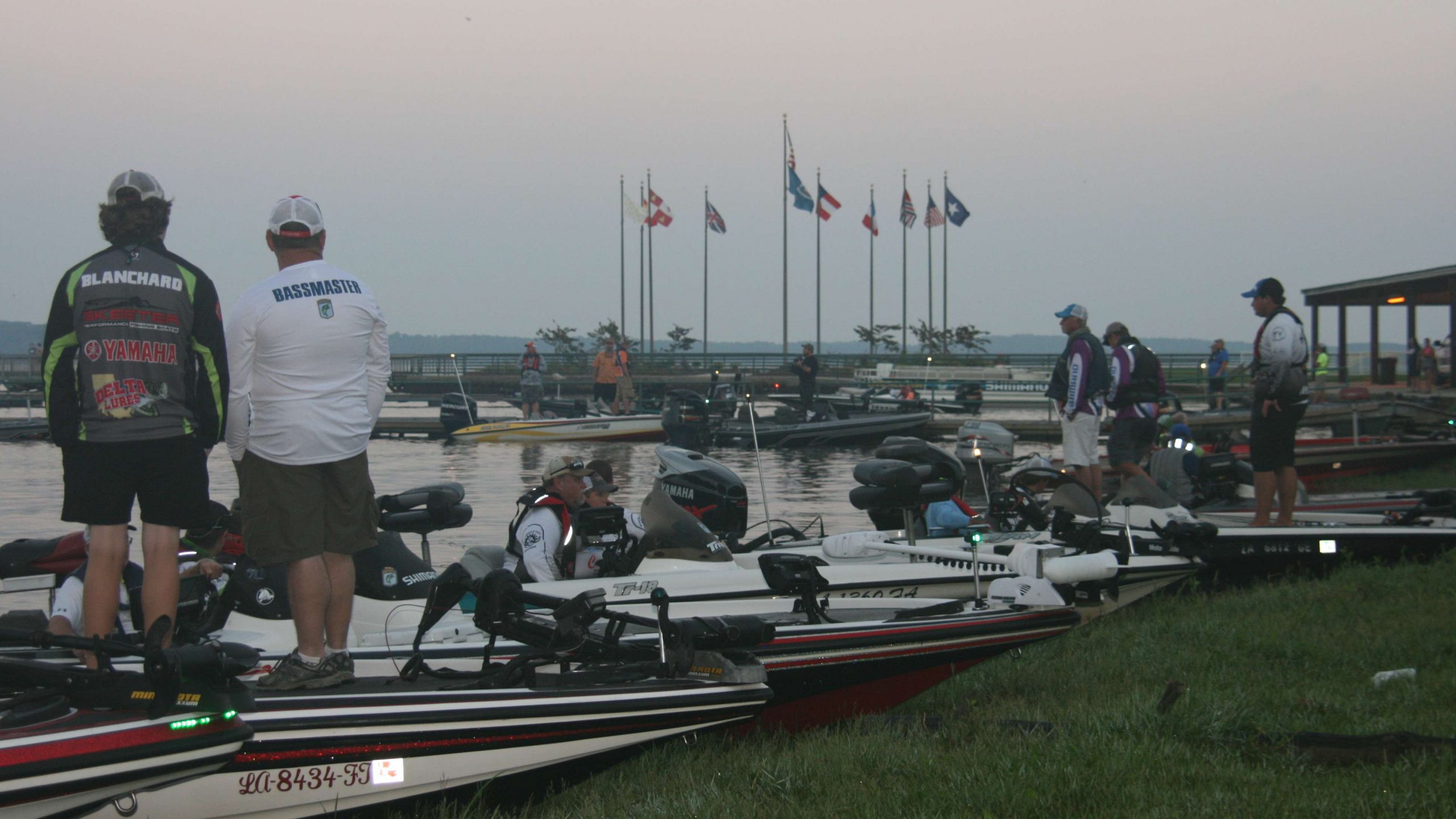 Anglers in the later flights await their number to be called.