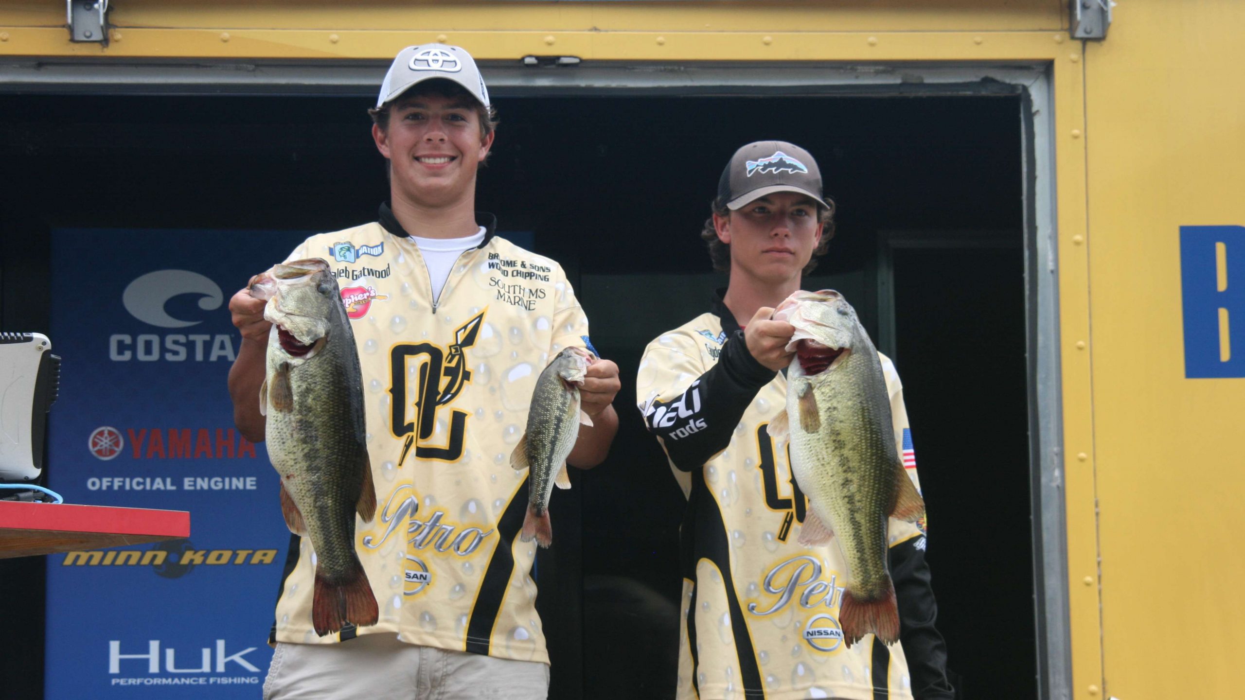 But they were replaced in a flash by the Oak Grove (Miss.) tandem of Caleb Gatwood and Cayden Soberoski. Though they only weighed three bass, two of them were monsters, and that was enough to put them in the hot seat for the remainder of the day.