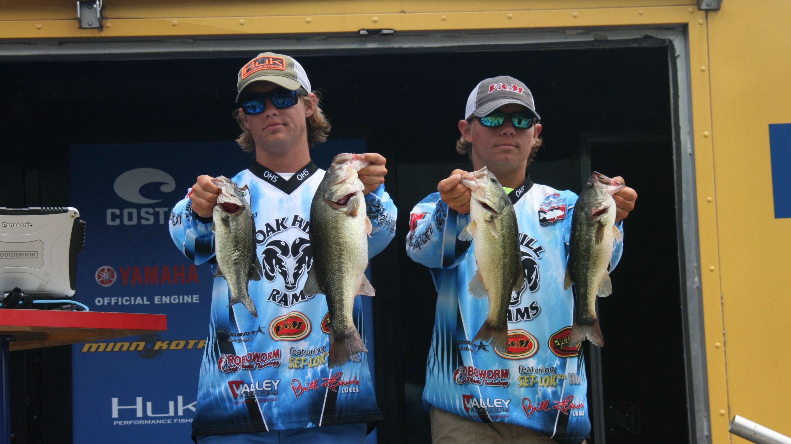 Colby Miller and Wesley Holt of Oak Hill (La.) placed ninth with five fish going 10-13.
