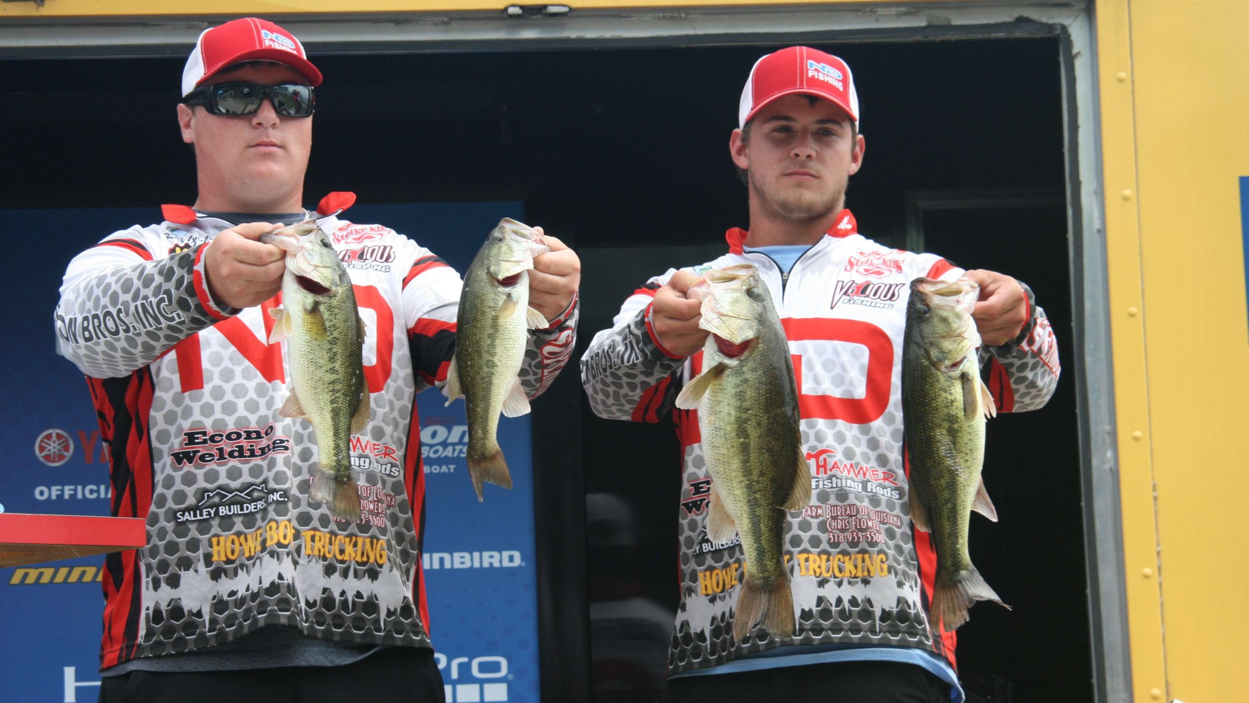 Kole Greer and Kyler Radford are part of the North DeSoto team which is just up the road from Cypress Bend Park. They looked good on their home waters, and placed seventh with a four-fish total of 11-14.