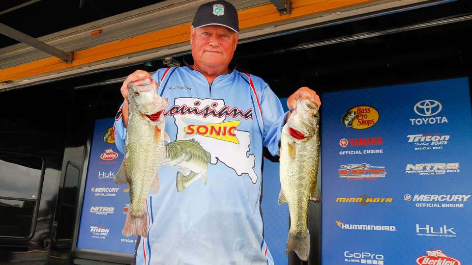 Larry Beaufoef, co-angler (2nd, 15-3)