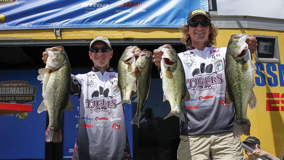 Justin Mayfield and Jake Smith of Campbellsville University (3rd, 18-9)