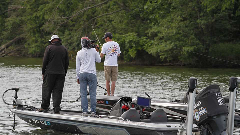 After no dice for two hours they head out to let it rest and when they returned they caught a couple great fish and boosted their bag to 17-13 for Day 2. They maintained the lead as they head into the final day of competition with a 6-ounce lead.