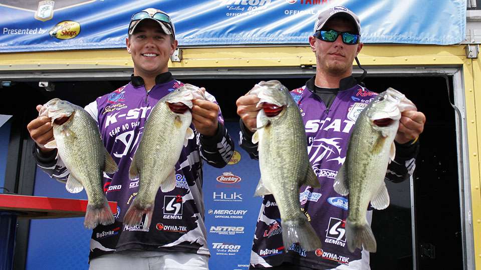 Kyle Alsop and Taylor Bivins of Kansas State (5th, 30-15)