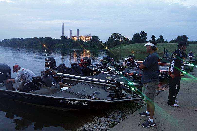 The Top 12 co-anglers are matched up with the pro in their respective place in the standings.