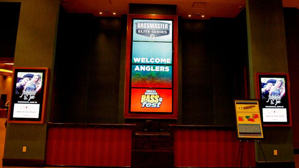 There were welcome signs everywhere throughout the Choctaw Casino Resort.