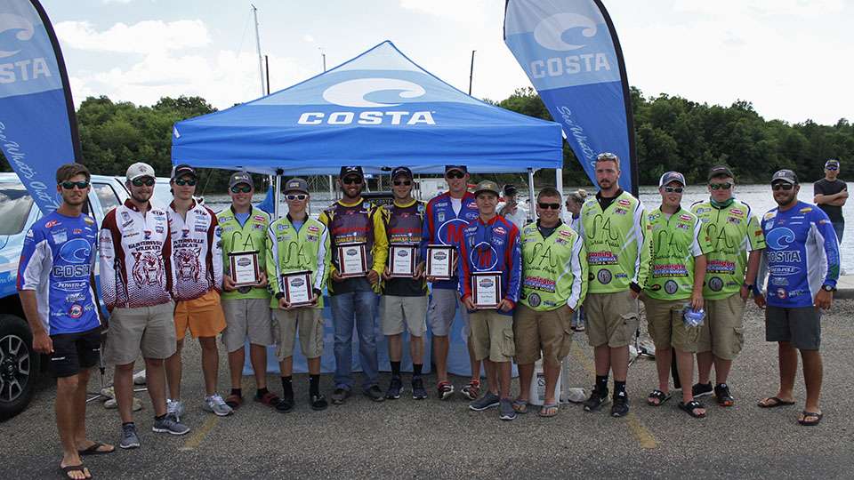 The Top 6 punch their tickets tot he Costa Bassmaster High School Championship on Kentucky Lake.