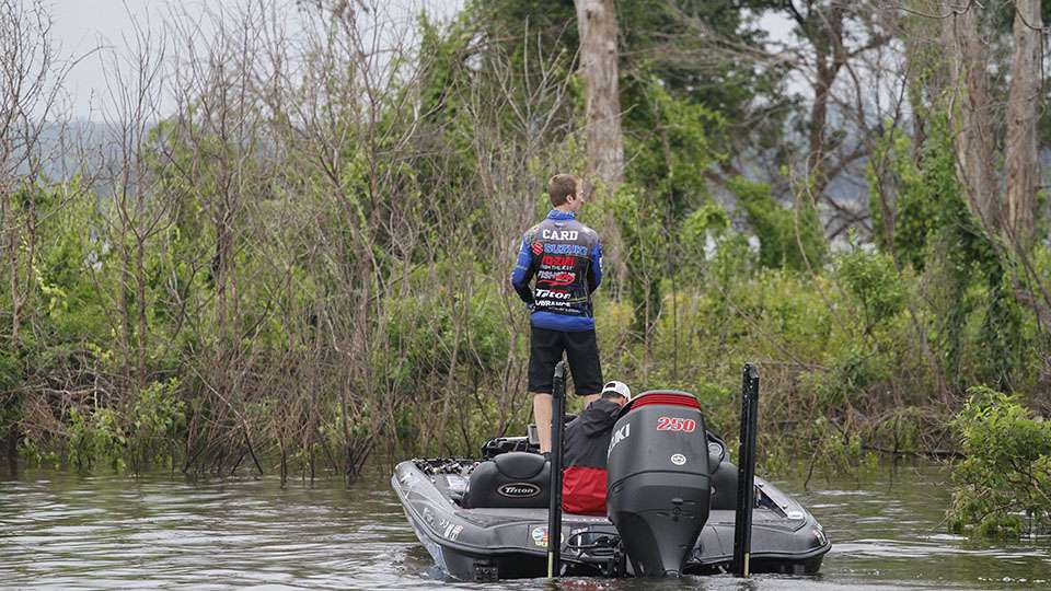 Card already had a very solid limit in the boat and with one or two more big bites he could be a serious threat to win BASSFest.