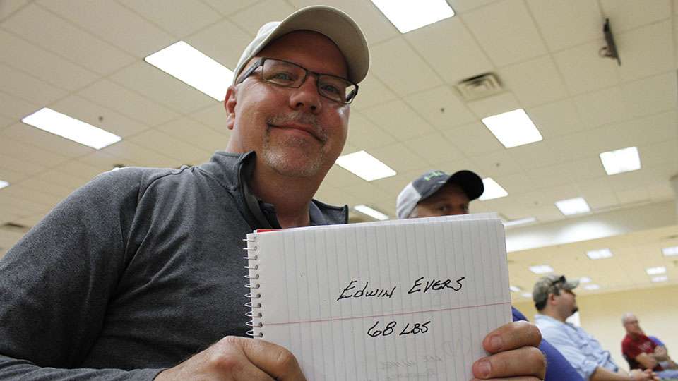 The first vote for Edwin Evers comes from Lee Witter of Blossvale, N.Y.