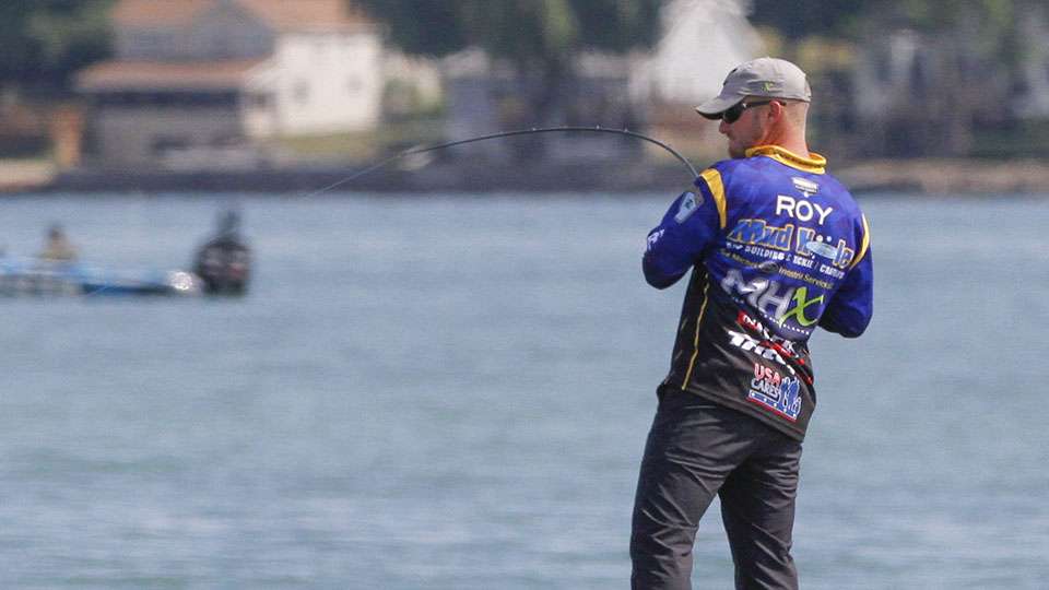 Bradley Roy was one of those anglers and he was hooked up pretty quick. 