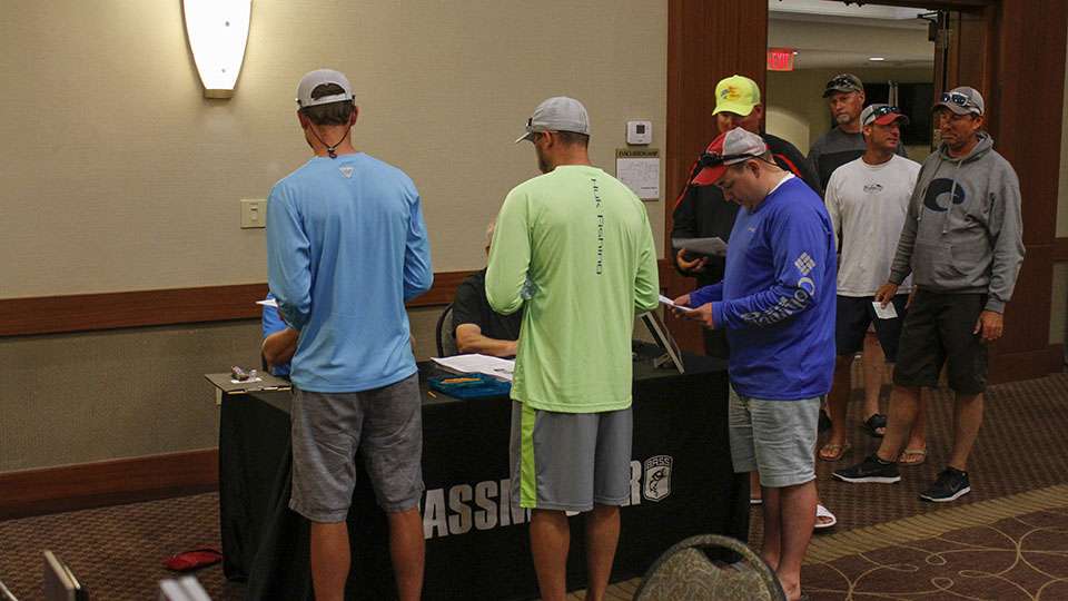 The registration started at 1 p.m. and anglers could funnel through until 4 p.m.