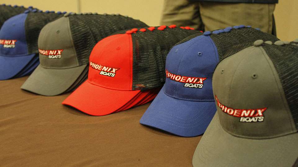 Phoenix Boats also had a table setup for anglers to enjoy. They recently became the sponsor for the Big Bass Award.