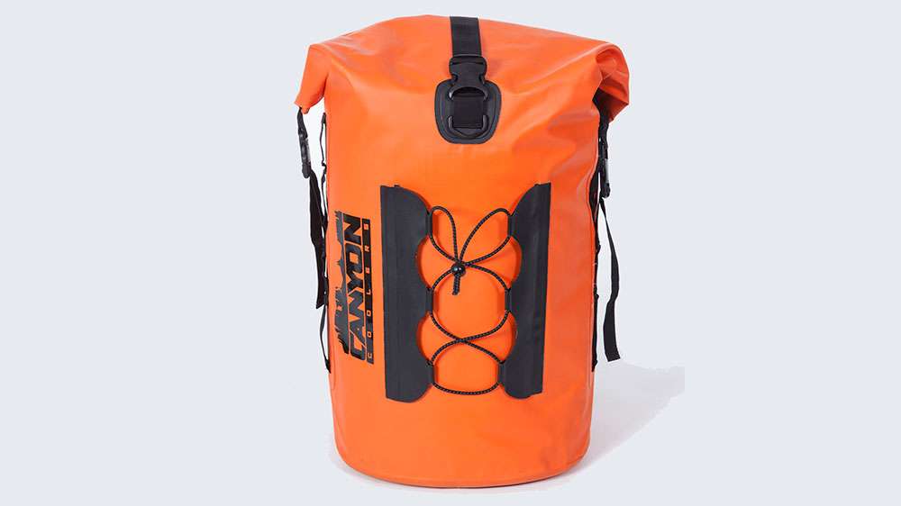 <p>
<p>
Quest Soft Coolers by Canyon Coolers</p>
<p>Constructed of raft-grade tarpaulin inside and out, the material resists tears and even bottle cap scars. Lined with IceSkin insulation, the coolers can keep ice intact for days. Designed with a roll-top waterproof and leak-proof seal, tie-down and lashing points for stowing, and high quality backpack straps for hands-free adventuring, the coolers can be used in virtually every environment, wet, dry, marshy and anywhere in between. The pack also incorporates a top mounted drain plug, which accommodates hydration bladder tubes for a convenient way to stay hydrated when on the go.
