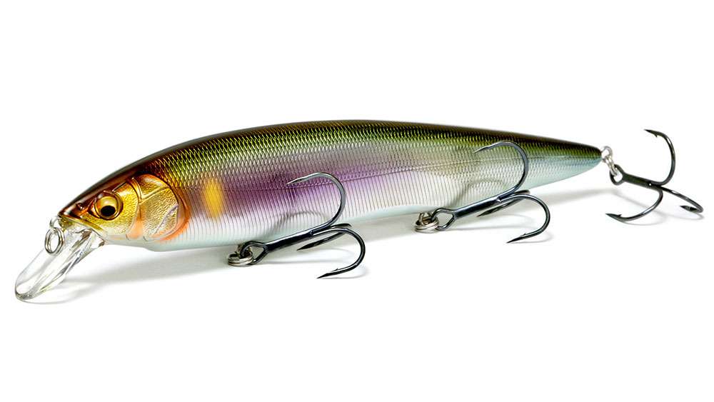 Megabass Kanata</p>
<p>With a streamlined, slender body, Kanata keeps resistance to a minimum. This allows for a fast, action-packed retrieve that will not put undue stress on anglerâs wrists and forearms, even with a medium-heavy setup. Sharp rod work fuels energetic darting action, kicking out side-to-side with huge water displacement and appeal. When paused, the Kanata lifts its head and rises, adding a unique action to the mix. Straight retrieve shows off a high-pitch rolling action with flashing visual appeal.
