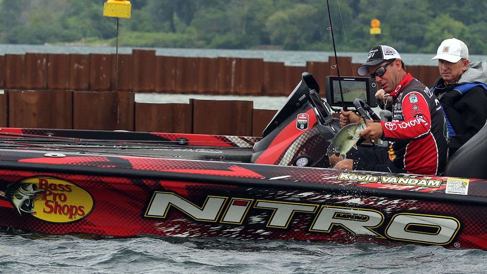 The fish would be hefty enough to give VanDam the lead in the match up that he wouldn't relinquish the rest of the day.
