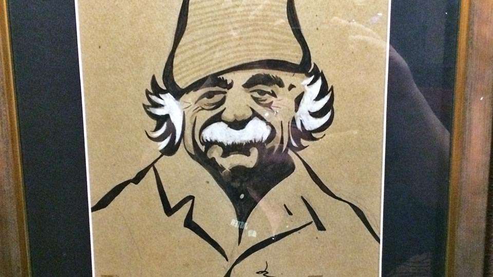 This caricature of Albert Einstein is among the select few, of the 100,000 sketched by Jack Rosen, to adorn Jackâs Place at the Rosen Plaza Hotel. The famous steak house was site of the annual Strike King writers' dinner, a fabulous four-course affair enjoyed by some 100 media members, Strike King personnel and pro anglers. Lucas Oil, as well as other businesses big in bass fishing, also had a hand in thanking media.