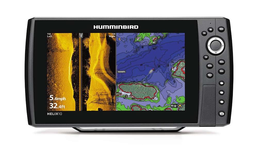 <h4>Best of Show - Electronics</h4>
<p><i>Humminbird</i><br>
<b>Helix 10 SI</b>
<p> Like the rest of the expanding Helix family, Helix 10 comes standard with an Ethernet port for networking multiple units and technologies like Minn Kota iPilot Link, Humminbird 360 Imaging and AutoChart Live, which allows anglers to make their own maps in real time, no PC, server or cloud upload required.</p> 
<p>The Helix 10 Series comprises three models, all with an incredibly user-friendly operating system called Reflex Interface, X-Press Menu System keypad control, three âshortcutâ preset buttons, 1024H x 600V HD 10.1-inch 65,000-colors TFT display, and allow for gimbal mounting, or in-dash mounting with optional kit. International models support 200/50kHz. Optional 50 kHz transducers are available for extreme deep-water use. To obtain 1000 watts, optional deep-water transducer required.</p> 
<p>Helix 10 Sonar â GPS, Helix 10 DI â GPS, and Helix 10 SI â GPS all feature dual SD card slots for use with advanced cartography or to save screenshots, sonar recordings or waypoints. All models in the HELIX 10 family feature upgradable software. 
