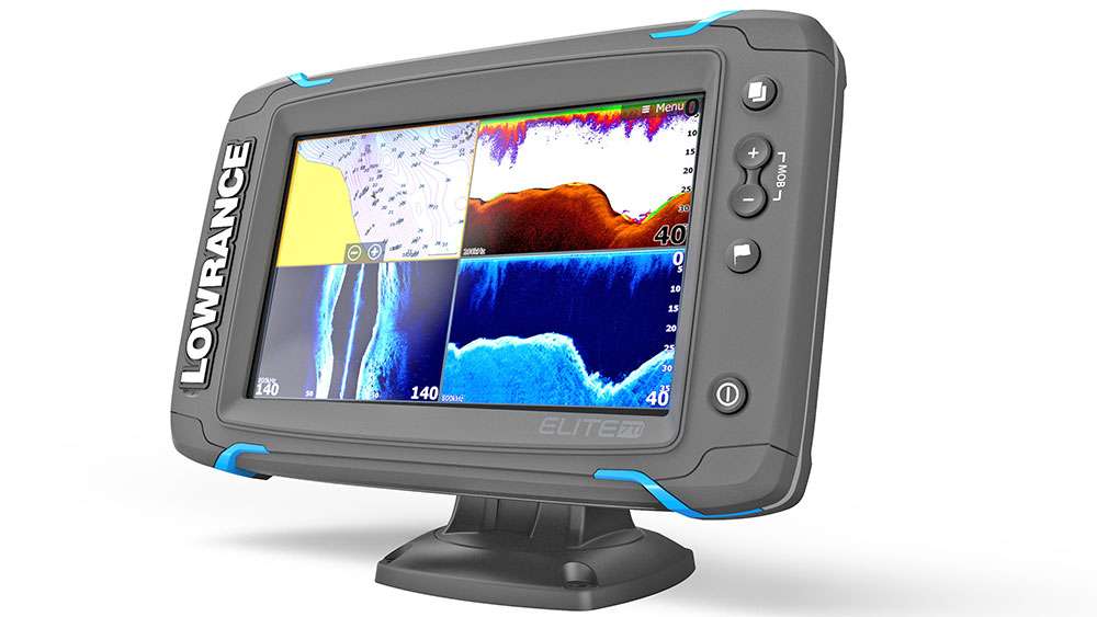 Lowrance Elite 7 Ti</p>
The Lowrance Elite-5 and Elite-7 Ti touchscreen fishfinder/chartplotters offer anglers high-performance at an incredible value. With an easy-to-use touchscreen interface, Bluetooth and wireless connectivity, proven Lowrance navigation technology and high-performance sonar â including Chirp sonar, Structurescan HD and Downscan Imaging â the Elite Ti Series is a robust, feature-rich, yet compact solution â all at an affordable price.</p>

<p>The Lowrance Elite Ti is designed for anglers who want a complete view of the area beneath their boat. Chirp Sonar offers improved fish-target separation and screen clarity, while the Structurescan HD sonar imaging system with exclusive Lowrance Downscan Imaging delivers photo-like images of fish-holding structure on both sides and directly beneath the boat.
