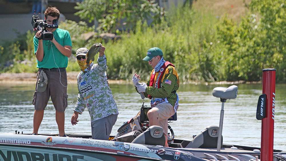 Kreiger is building his confidence, which is a priceless weapon for a tournament angler.