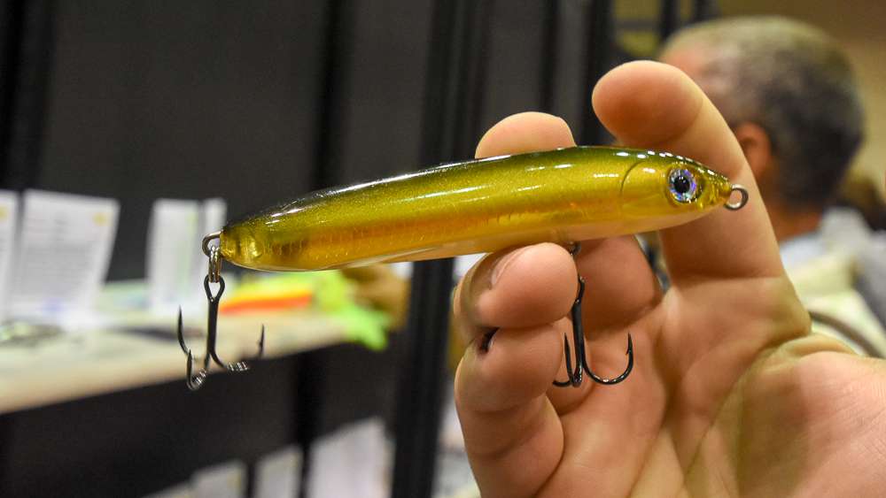 Rapala's latest bait has everyone talking. This is their Skitter V, which they say has an unique topwater action that drives fish crazy. 