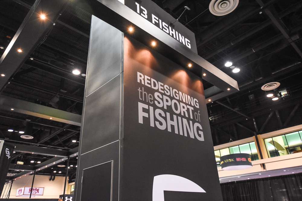 This year, 13 Fishing has one of the showâs largest booths.
