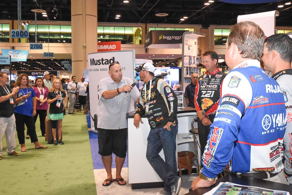 Next Mercer handed off the mic to the anglers and let them explain why they were excited to compete in this unique Bassmaster tournament.