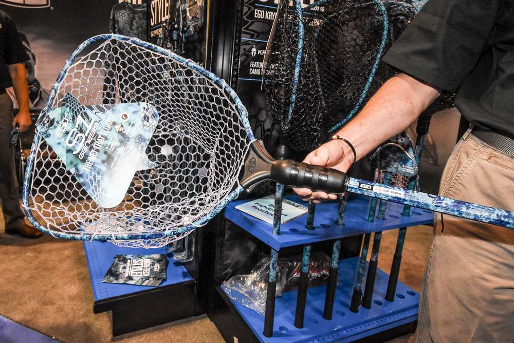 <h4>Best of Show - Fishsmart</h4>
<p><i>EGO</i><br>	
<b>Kryptek S1 Genesis Landing Net</b><br>
<p>Finally, a net that is environmentally friendly, easy on the fish and most importantly, looks really cool, The Kryptek design makes it a sharp addition to any boat.