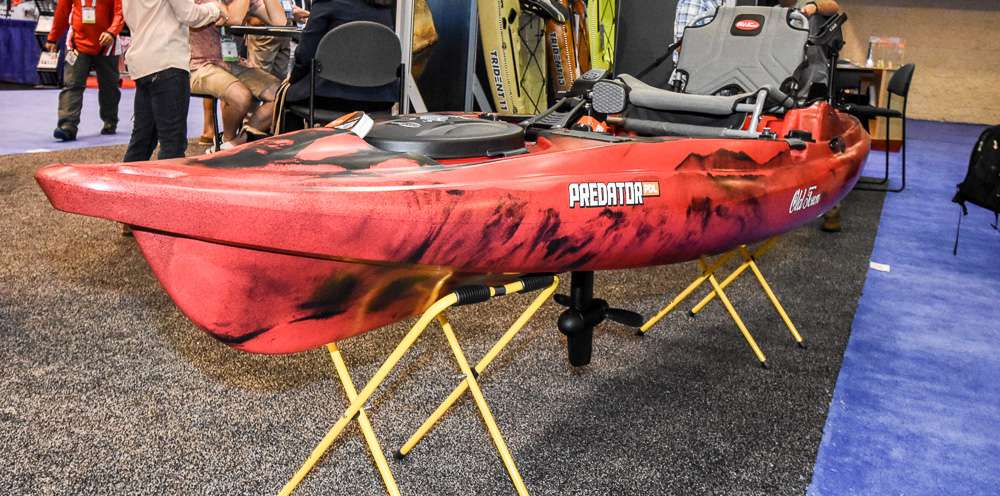 <h4>Best of Show - Boat</h4>
<p><i>Old Town</i><br>
<b>Predator PDL</b><br>
<p>The Old Town Predator PDL measures 13 feet, 2 inches, with a specially designed hull that allows fishermen to stand up comfortably. A pedal system allows anglers to change speeds as needed.