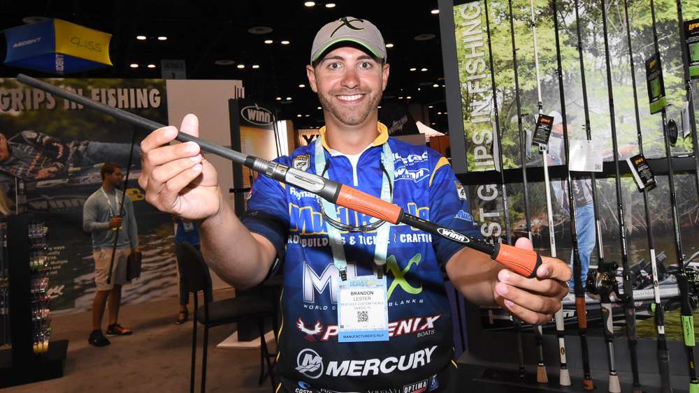Brandon Lester never loses his grip while fishing. Here he shows off a set of Winn Grips.