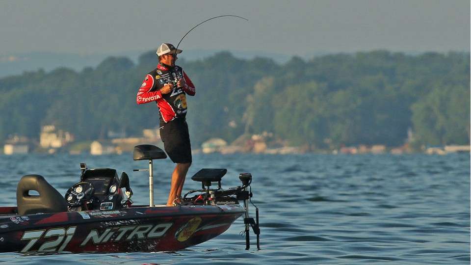 Kevin VanDam has had a lot of success, well, everywhere. Including a win last month at Cayuga. HIs previous win in New York was at the St. Lawrence in 1999, but during every Elite Series event in between he was always in the money, and often near the top. 