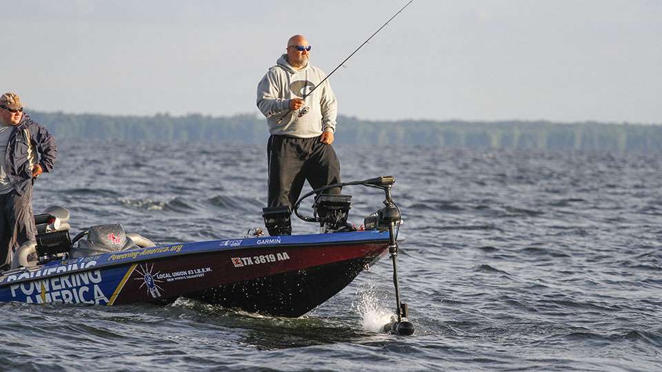 Former Elite Series angler Joe Sancho was in the area as well.