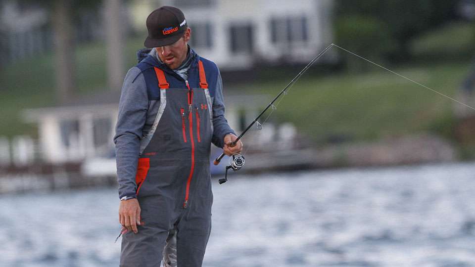 He started on a spot that himself and Adrian Avena did very well on this week. Avena missed the Top 12 cut by just ounces so the spot was solely Wheeler's on the final day.