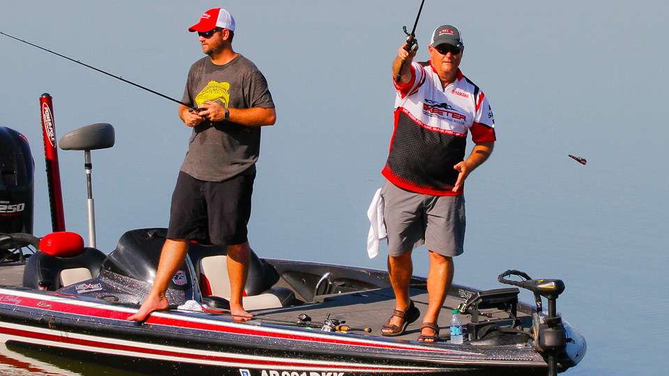 The Bolings outbid hundred of people on Edwin Evers's Facebook page for the opportunity to spend two days with the Elite anglers and the Purple Heart recipients. 