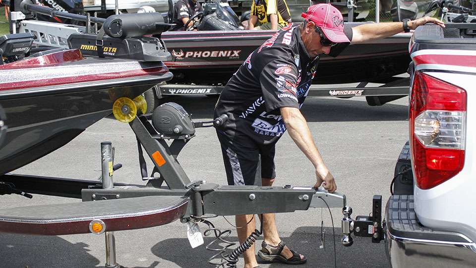 Anglers hook their boats up to Toyota Tundras.