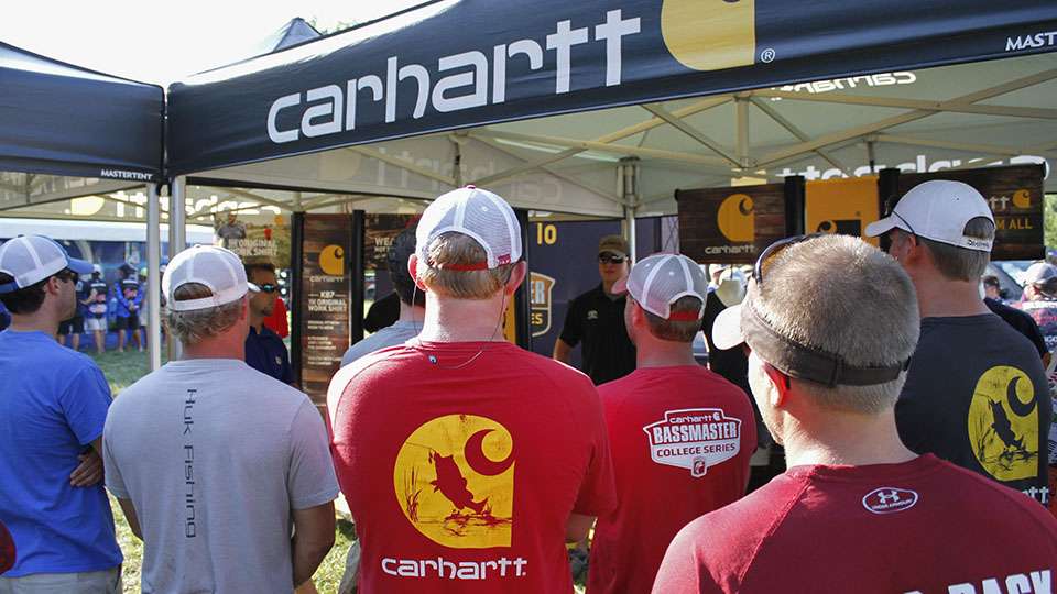There was plenty of Carhartt in the crowd as past tournament goodies made their appearance once again. Wednesday is when the National Championship teams get their new garb for making it to the big dance.