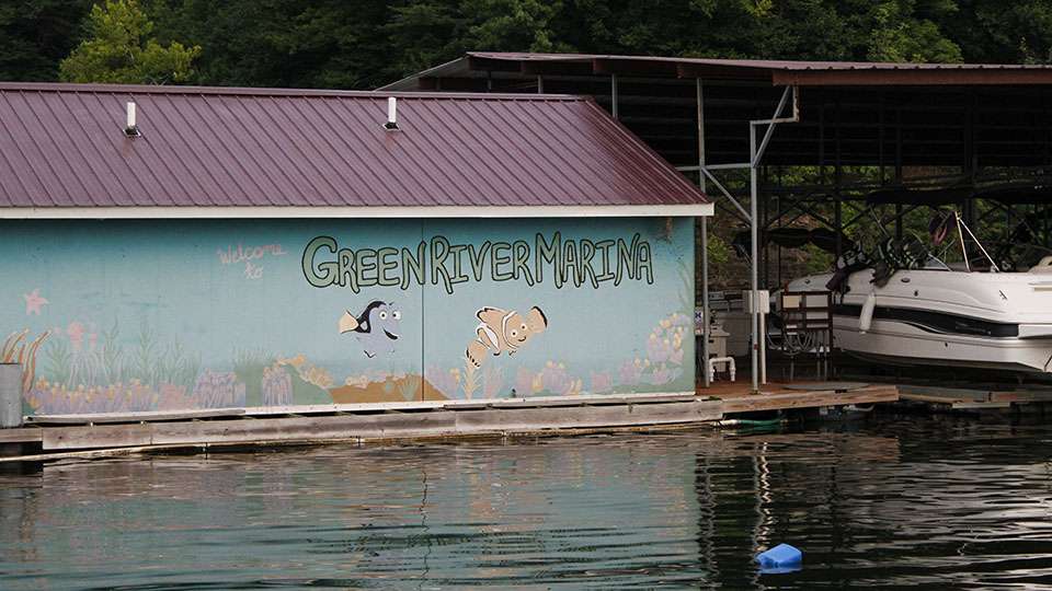 Some pretty famous fish characters grace the Green River Marina boat house. All 89 teams have to be off the water at 2:30 p.m. on Wednesday and will head to their pre-tournament banquet Wednesday evening.