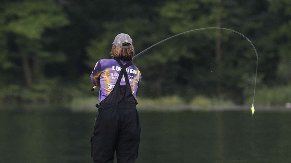 Louden caught his 20-pound bag on Day 1 on a Strike King crankbait and was hoping to find some magic on the final day.