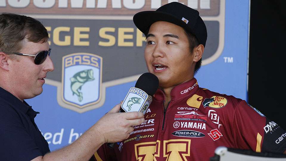 The 2015 Classic Bracket champion Trevor Lo says a few words about the emotions of the anglers back stage.