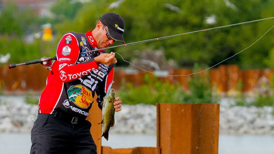VanDam would go on to build his lead throughout the morning, and finish with well ahead of Drew Benton. The two will go head to head again tomorrow to decide their final weight. 