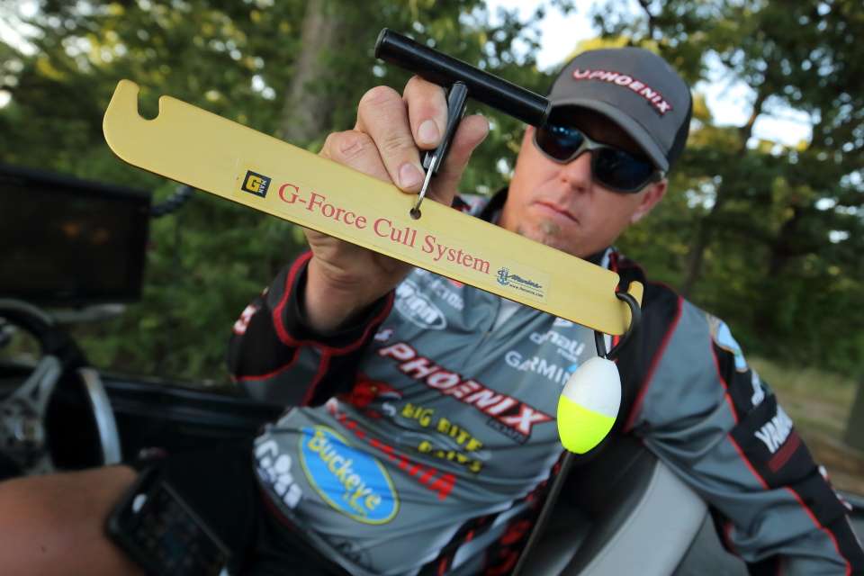 A closer look at the T-H Marine G-Force Cull System - a valuable tool that helps Lane bring in every possible ounce.